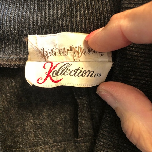 1970s Neumann-Marcus Faux Wrap Dress Gray - Picture 4 of 14